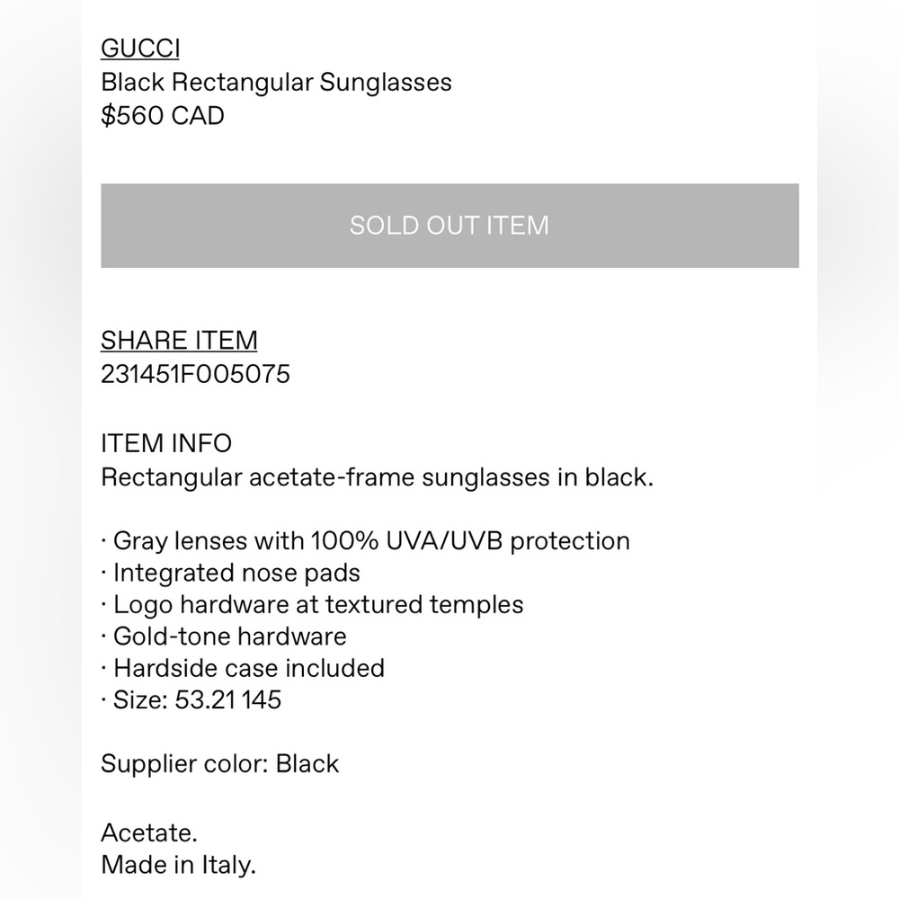AUTH - GUCCI Sunglasses - Picture 5 of 9
